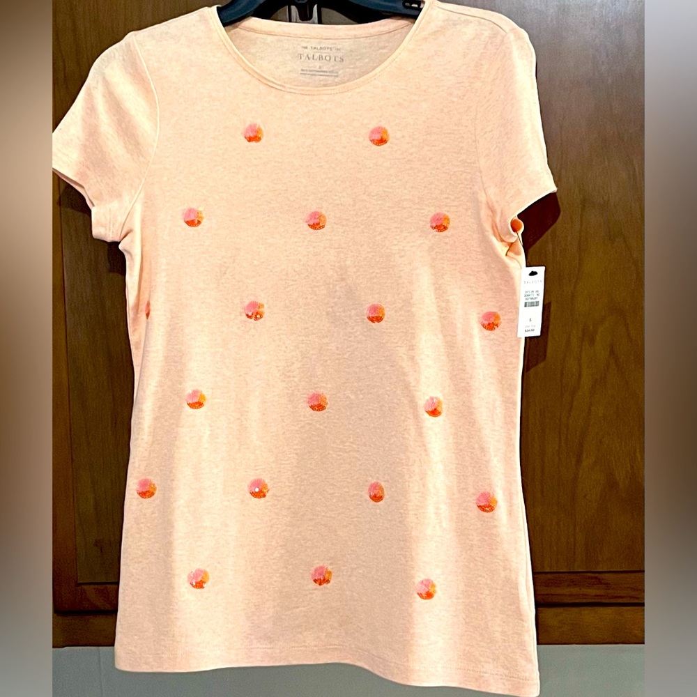 NWT Talbots Women's Peach Top. Size S